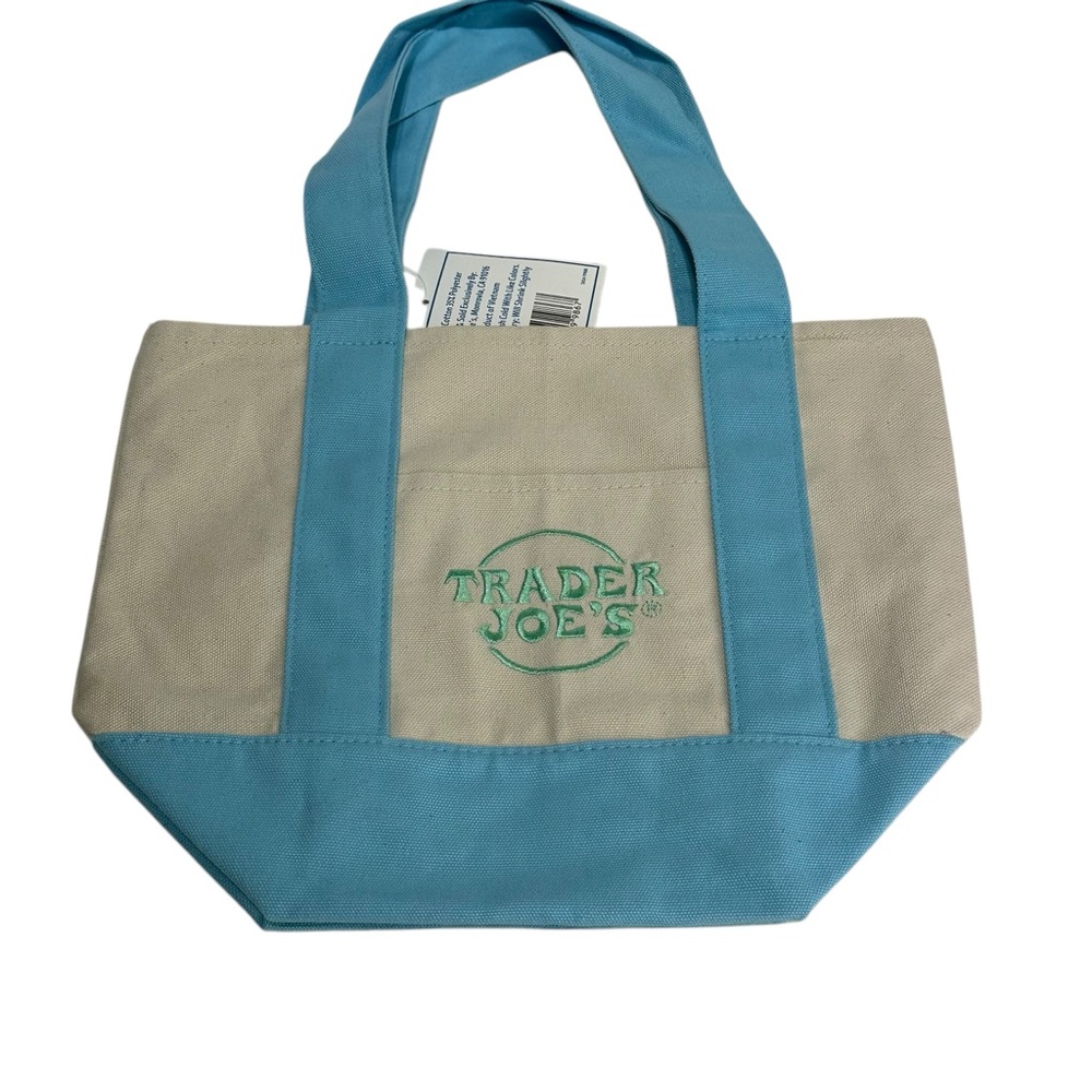 Trader Joe’s Easter Pastel Blue mini tote bag